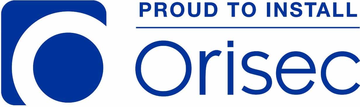 Logo of Orisec, a UK manufacturer of professional intruder alarm and access control systems.